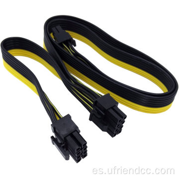 Cable de alimentación de la computadora de GPU masculina a dual de 8pin